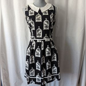 Folter birdcage print dress